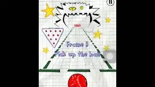 Playing bowling on my phone