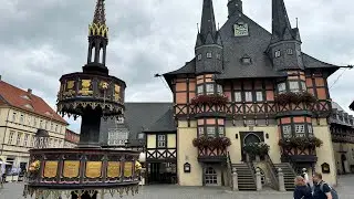 Прогулка по старинным улицам города Wernigerode 💐Цветочный магазин 💐