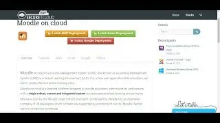 Secured Moodle on CentOS 7.3 - Deploy on Azure , AWS and Google Cloud Platform.