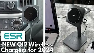The Newest Qi2 Wireless Chargers from ESR -  3 in 1 Desktop Set & Car Charger