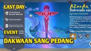EVENT DAKWAAN SANG PEDANG HARI TERAKHIR | GENSHIN IMPACT