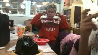 Liam Eating Ice Cream at the Golden Corral