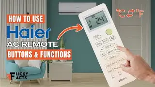 How to Use: Haier AC Remote Buttons & Functions | Heat Pump Remote Guide | Model No. 0010401715FV