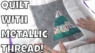 How to Quilt with Metallic Thread from the BACK of Your Quilt!