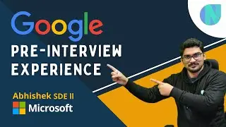 Google Pre Interveiw Experience