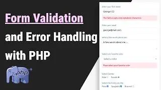 Form Validation and Error Handling with PHP and MySQL