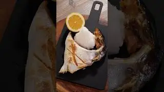 Salt-grilled cheek of yellow-tail fish 🐟 