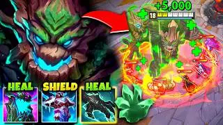 This Maokai build gives you UNLIMITED healing... (YOU LITERALLY CAN'T DIE)