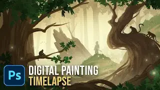 Painting a Fantasy Forest - Digital Painting Timelapse