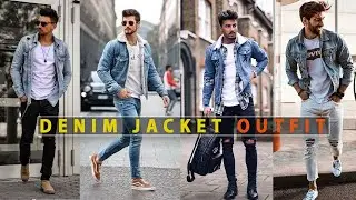 denim jacket outfit || denim jacket outfit ideas || Denim Jacket Men