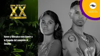¿Olímpico duda de las lágrimas de Karen?: Los dos reaccionan a la llegada del atleta al Desafío