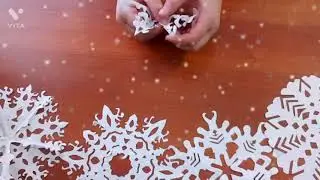 Как сделать красивые ажурные снежинки из бумаги