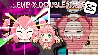 #1 flip x double cube transition // candy style | capcut tutorial
