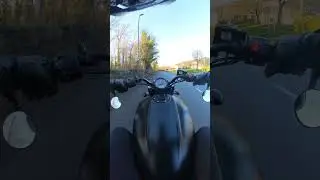 My Indian Scout Bobber sounds insane now! New slip on exhaust #indianscoutbobber #bobbermotorcycle