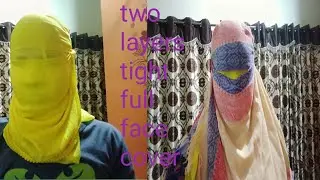 Two layers tight full face cover|gagtak video| requested video.