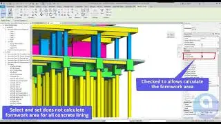 Formwork Area - Part 1: Calculate for Structural Foundation | Revit Add-ins | ALPHA BIM plugin