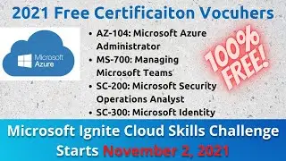 Free Azure Voucher | Microsoft Ignite Challenge Fall 2021 (Urdu/Hindi)
