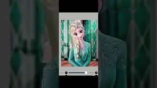 Elsa modern sprite glow up💙 #shorts #disneyprincess #fypシ