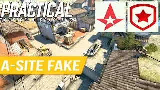 CS:GO Tactic -- Astralis vs Gambit -- Inferno A-site Fake & B-site Push @ PGL Major Krakow