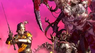 SLAANESH vs THE EMPIRE - TotalWar Warhammer 3 cinematic battle