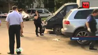 Расстрелянный водитель внедорожника залил кровью торговый центр