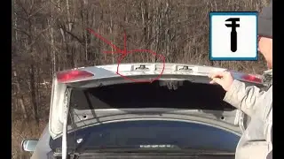 Замена лампы (W3W) подсветки номера в TOYOTA - Corolla E150