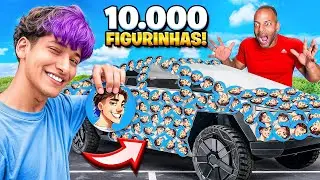 COLEI 10.000 FIGURINHAS NO CARRO DO PAI DA SOPHIA *deu ruim!!