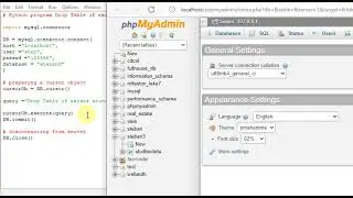 Python program Drop Table if exists
