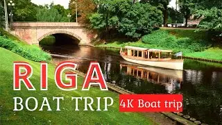 RIGA BOAT TRIP II Walking video style [HD] 4K