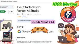 Get Started with Vertex AI Studio | Latest Edition 100% Working 