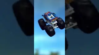 Mayhem on Wheels! Monster Trucks Take on the Wrecking Ball! 💥 #Shorts