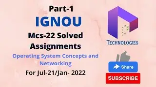 MCS 22 Part 1  Solved Assignment July-21/Jan-22 || MCA/BCA || IGNOU || DalalTechnologies