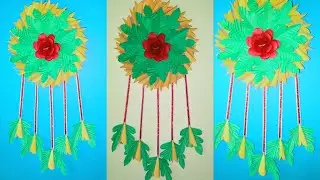 How To Make Green Paper Wall Hanging | Colour Paper Craft | Diy projects #diy #video #sulekhaart
