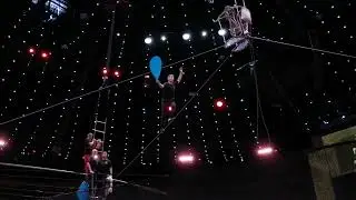 Открытая репетиция братьев Запашных в Большом Ленинградском цирке. Канатоходцы.