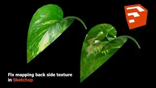 Fix mapping back side texture in Sketchup | Lumion Easy