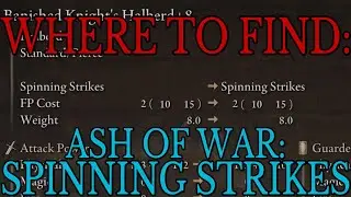 Where to find Ash of War Spinning Strikes - Elden Ring Guide