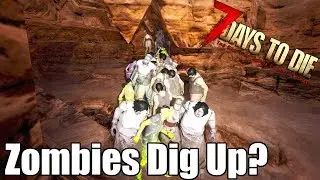 7 Days to Die - Can Zombies Dig UP Out of a Hole? Zombie Pathfinding (Alpha 17.1)