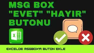 Excel MsgBox Kutusuna 