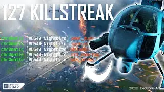 INSANE 127 KILLSTREAK with the NIGHTBIRD on Battlefield 2042