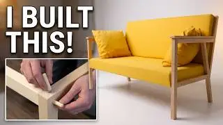 Handmade Wooden Sofa | Full Process From Frame to Finish