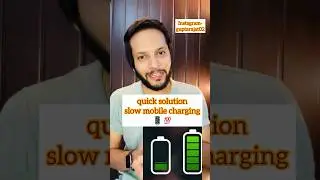 quick solution for slow mobile charging 📱
