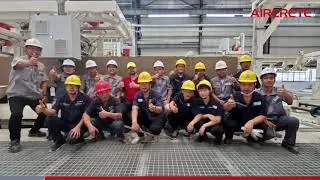 Aircrete cuts the first cake at  Zhejiang Yuanzhu