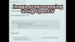 Image preprocessing using Python and OpenCV