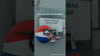 Cómo aprobar sin estudiar😎👍(Creditos a @Valmaseda) #shorts #countryballs #humor