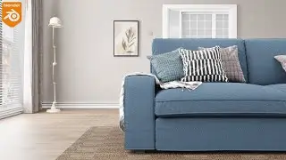 Living Room Design in Blender