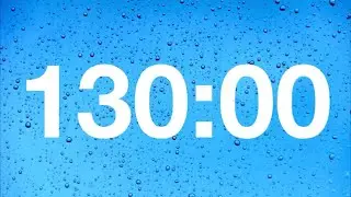 timer - 130 minute countdown with rain sounds