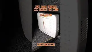 Gun safe heating and drying rods not working properly? Still too humid? Create convection... 🔥