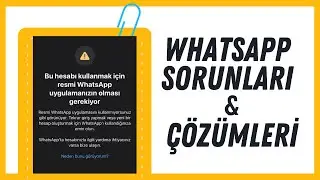 KESİN ÇÖZÜM / Whatsapp Numara Kısıtlaması / Whatsapp Tüm Sorunları ve Çözümleri