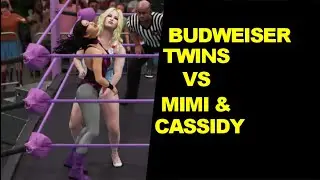 GLOW 1985 Budweiser Twins vs Magnificent Mimi & Cassidy - Elimination Tag