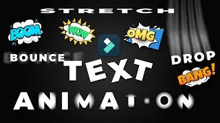 How to create Text Animation in Filmora 12 | Drop Text Animation | Bounce Text  Animation  
